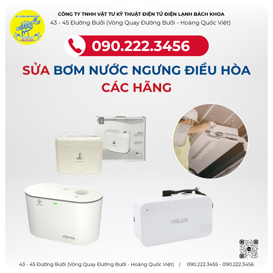 Sửa Máy Bơm Nước Ngưng Điều Hòa Tại KĐT Đại Kim - 0902223456