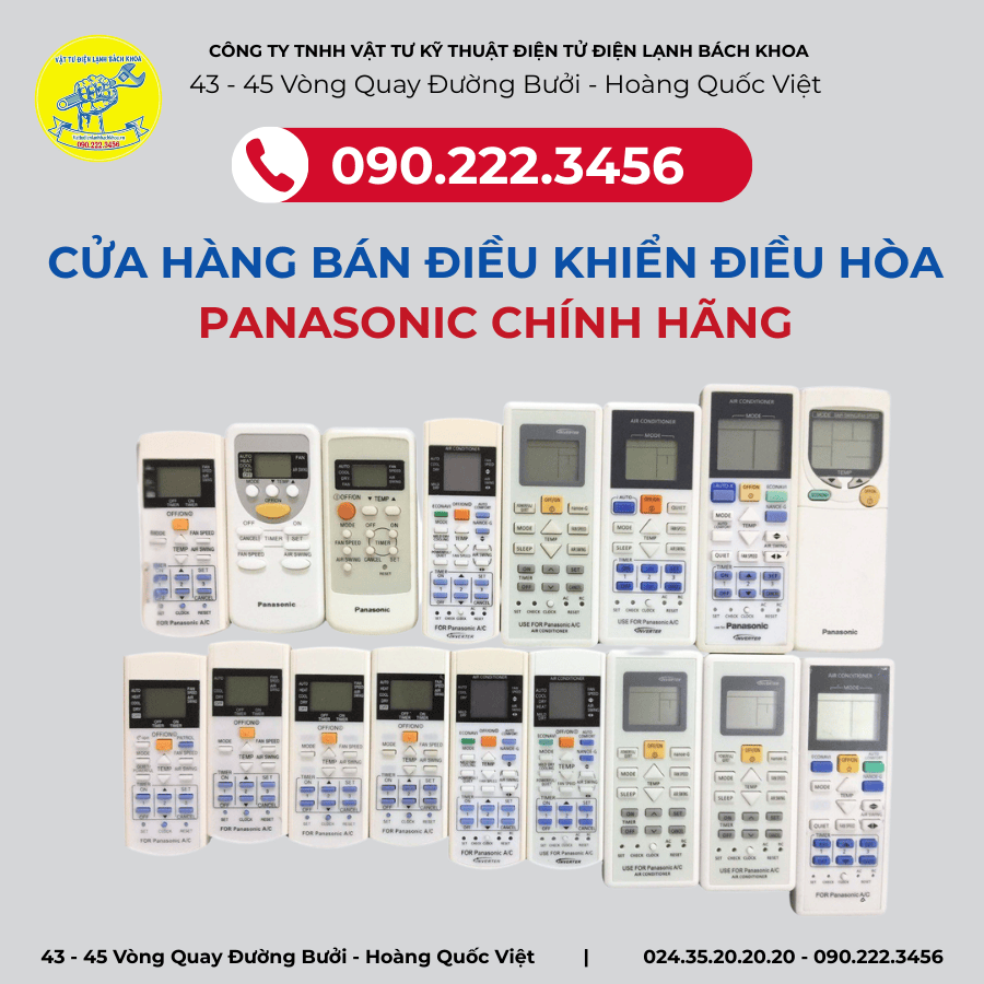 Cửa hàng bán điều khiển điều hoà Panasonic chính hãng Tại KĐT Royal City - 0902223456