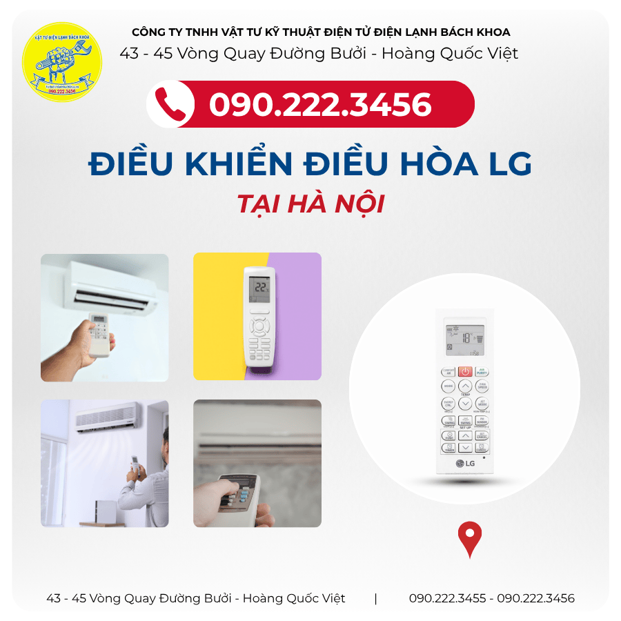 MUA ĐIỀU KHIỂN ĐIỀU HÒA LG Ở ĐÂU HÀ NỘI?