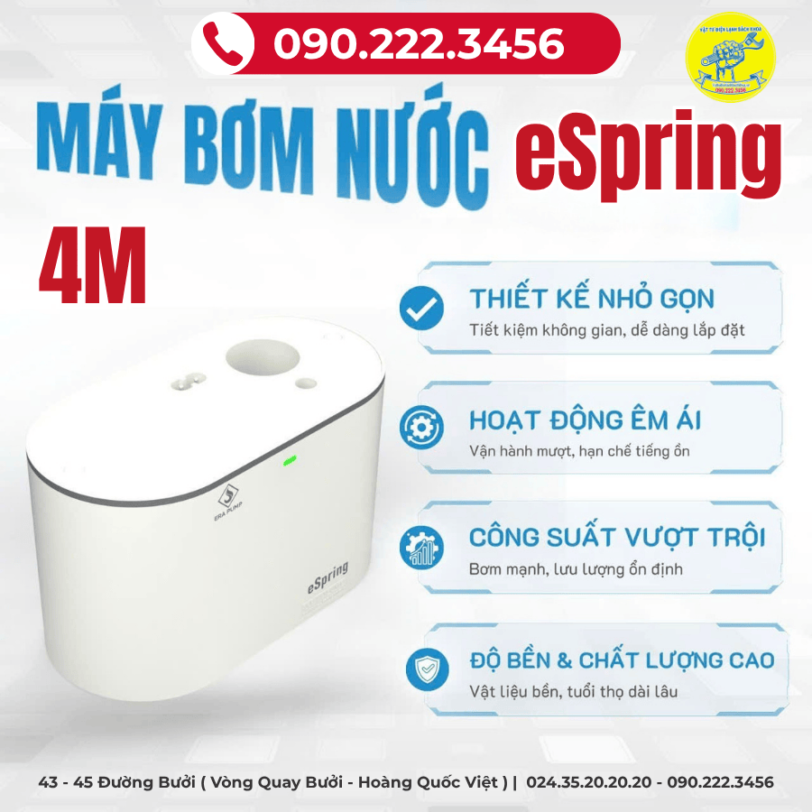 Cửa hàng bán buôn bơm nước ngưng điều hòa eSpring 4M ở Hà Nội 0902223456