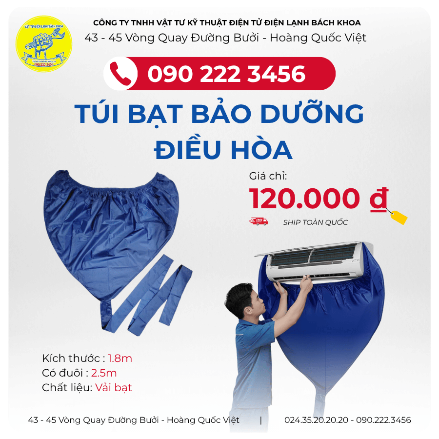 TÚI BẠT BẢO DƯỠNG ĐIỀU HÒA CHUYÊN DỤNG