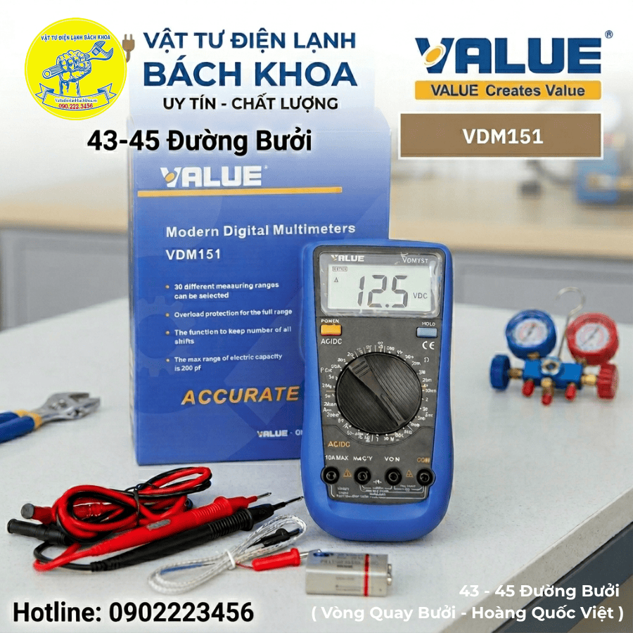 Đồng hồ vạn năng Value VDM151