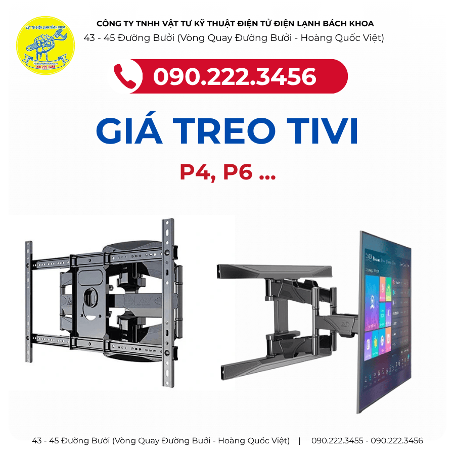 Cửa hàng bán buôn giá treo tivi ( P4, P6 ...) Tại đường Bưởi - 0902223456
