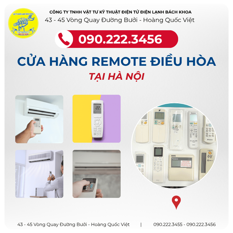 Bán buôn điều khiển điều hòa Tại đường Nguyễn Văn Huyên - 0902223456