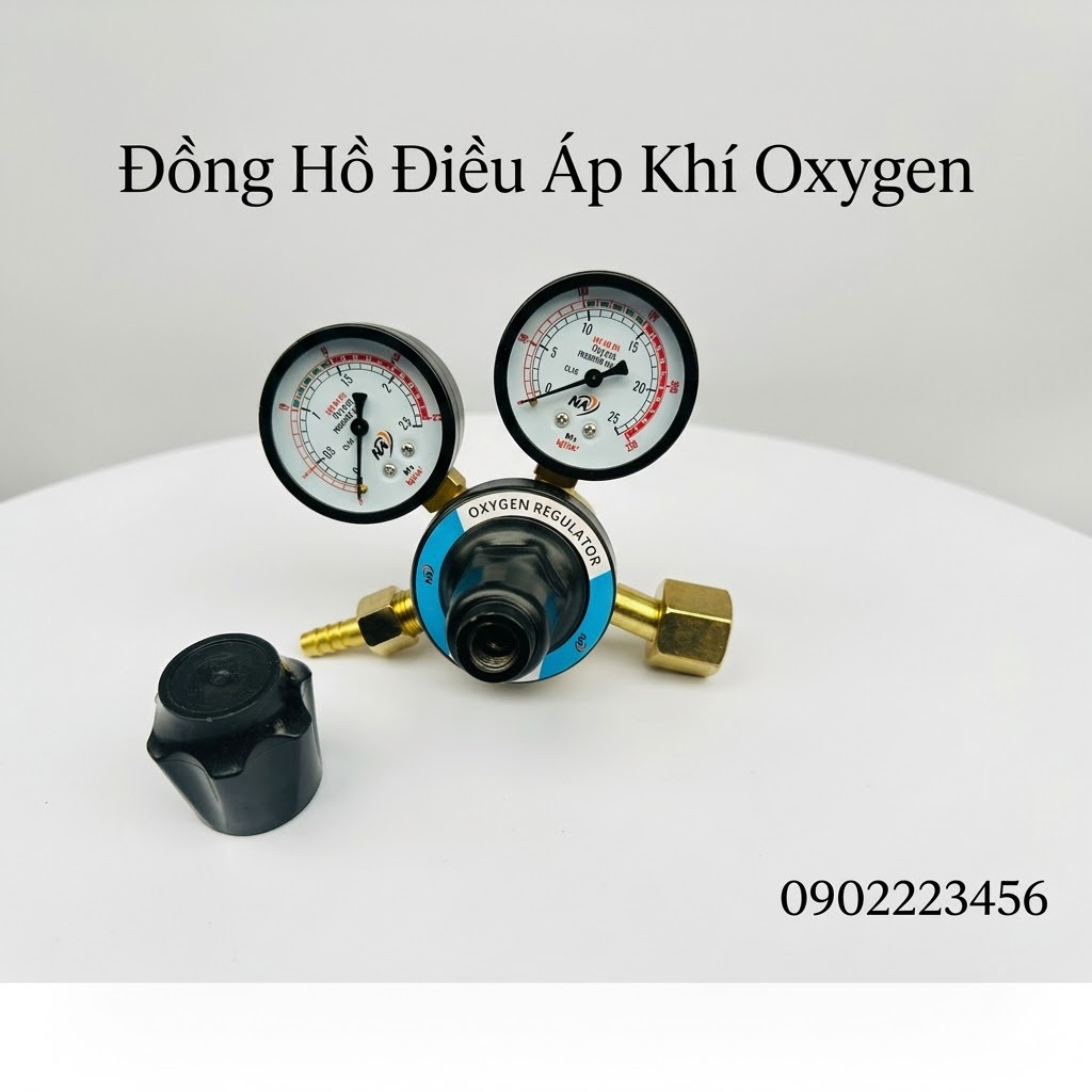 Đồng Hồ Điều Áp Khí Oxygen - 0902223456