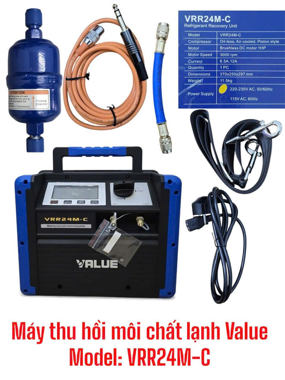 MÁY THU HỒI MÔI CHẤT LẠNH VALUE VRR24M-C CHÍNH HÃNG