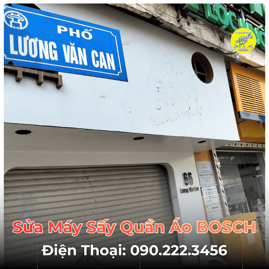 Sửa Máy Sấy Quần Áo BOSCH Tại Phố Lương Văn Can