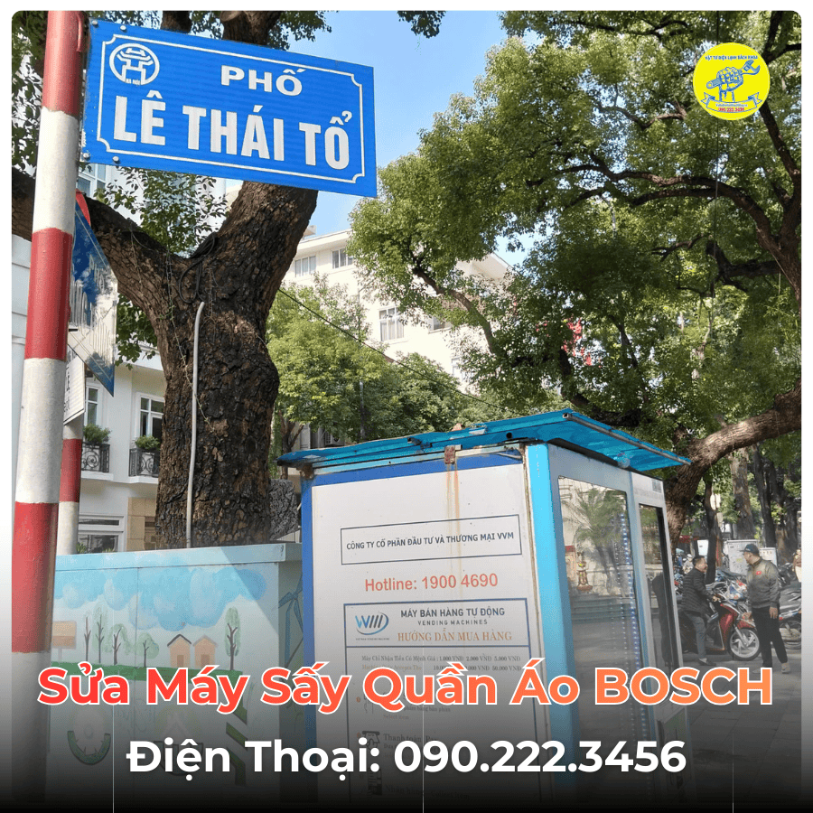 Sửa Máy Sấy Quần Áo BOSCH Tại Phố Lê Thái Tổ