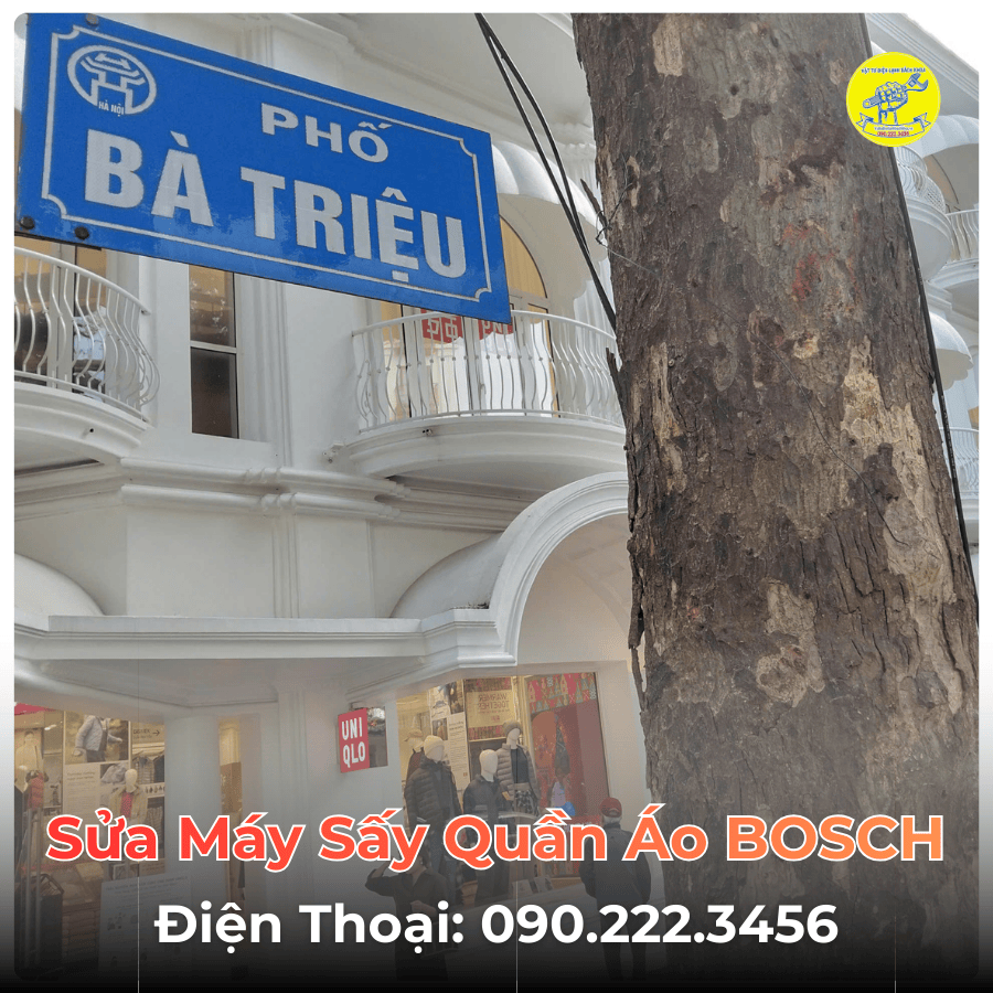 Sửa Máy Sấy Quần Áo BOSCH Tại Phố Bà Triệu