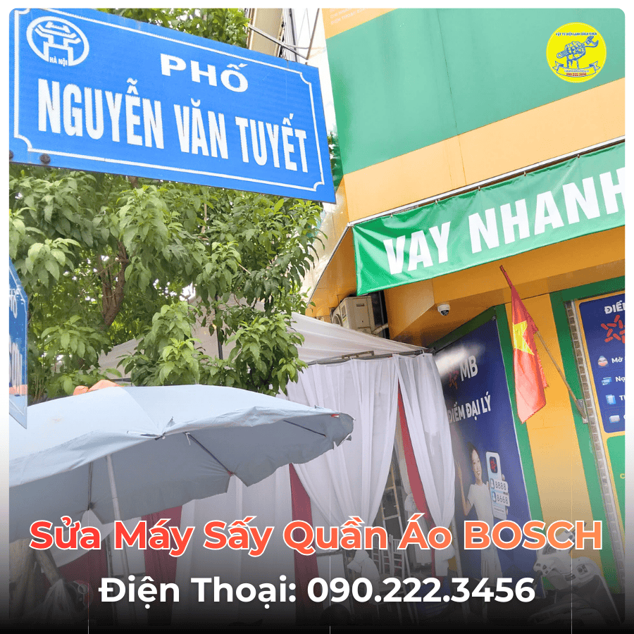 Sửa Máy Sấy Quần Áo BOSCH Tại Phố Nguyễn Văn Tuyết