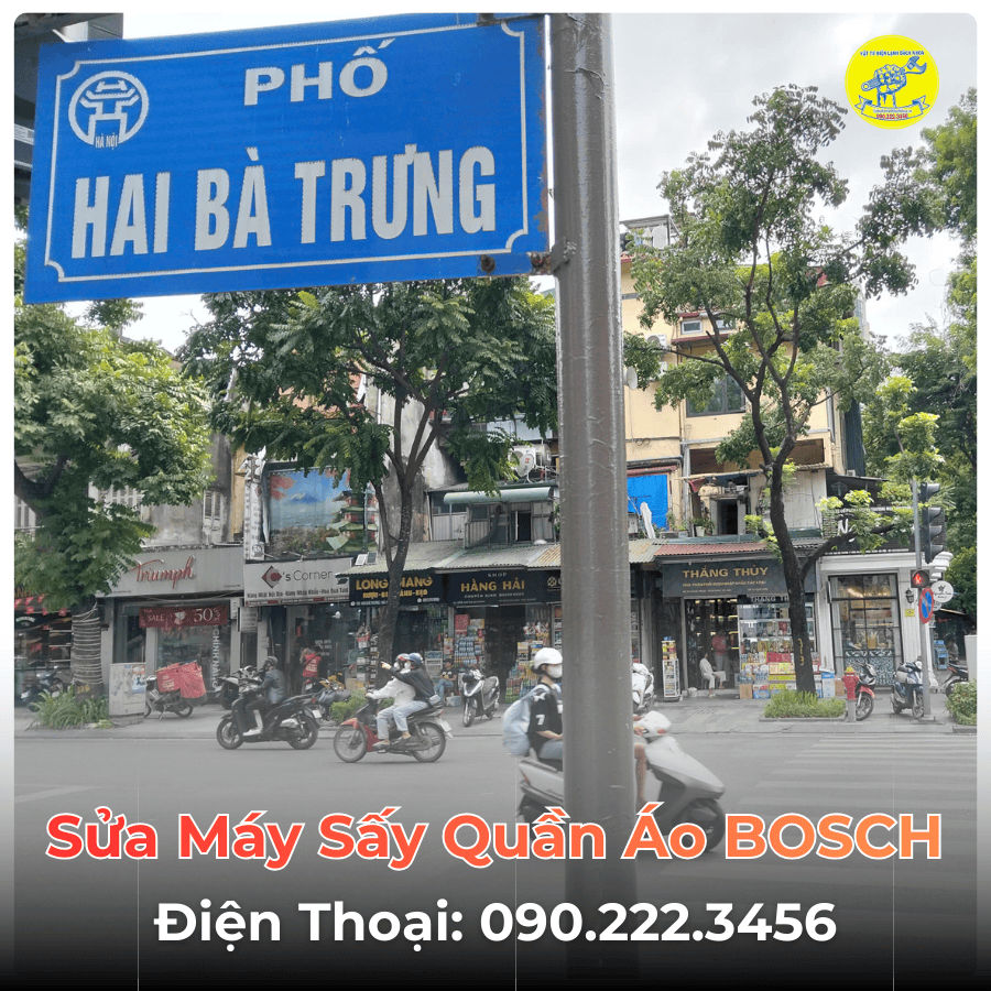 Sửa Máy Sấy Quần Áo BOSCH Tại Phố Hai Bà Trưng