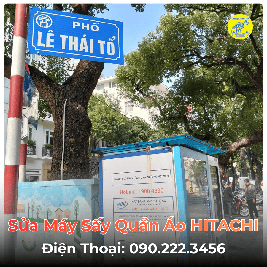 Sửa Máy Sấy Quần Áo HITACHI Tại Phố Lê Thái Tổ
