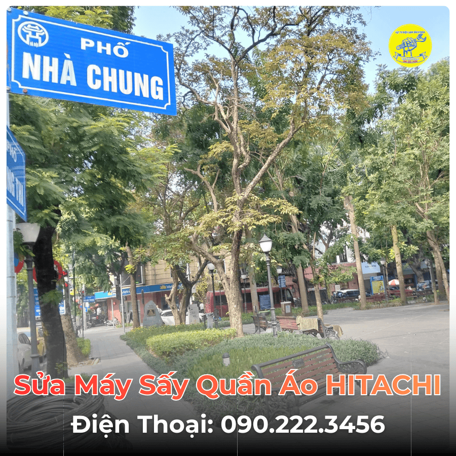 Sửa Máy Sấy Quần Áo HITACHI Tại Phố Nhà Chung
