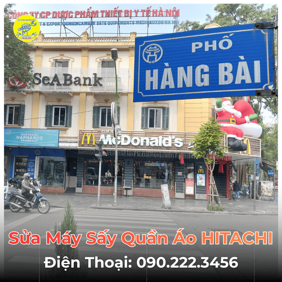 Sửa Máy Sấy Quần Áo HITACHI Tại Phố Hàng Bài