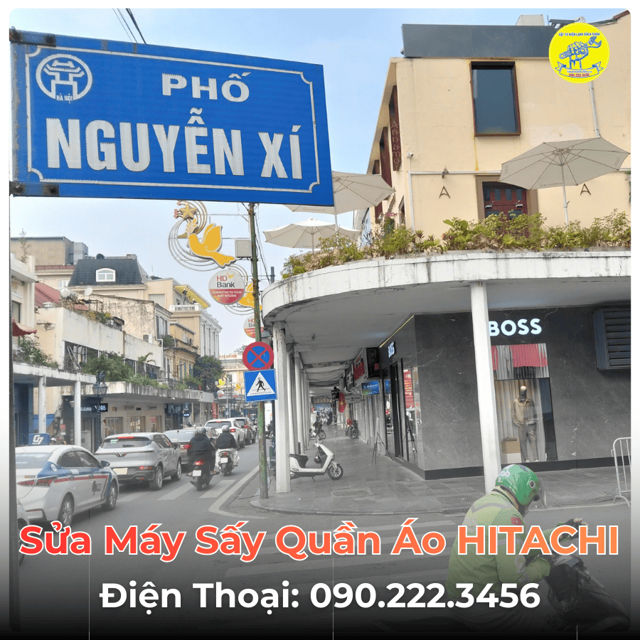 Sửa Máy Sấy Quần Áo HITACHI Tại Phố Nguyễn Xí