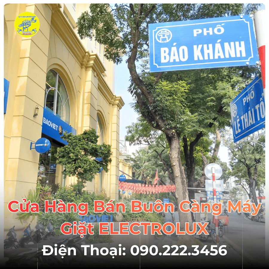 Cửa Hàng Bán Buôn Càng Máy Giặt ELECTROLUX Tại Phố Báo Khánh