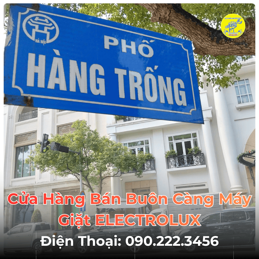 Cửa Hàng Bán Buôn Càng Máy Giặt ELECTROLUX Tại Phố Hàng Trống