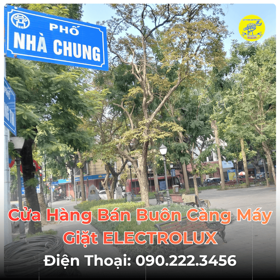 Cửa Hàng Bán Buôn Càng Máy Giặt ELECTROLUX Tại Phố Nhà Chung