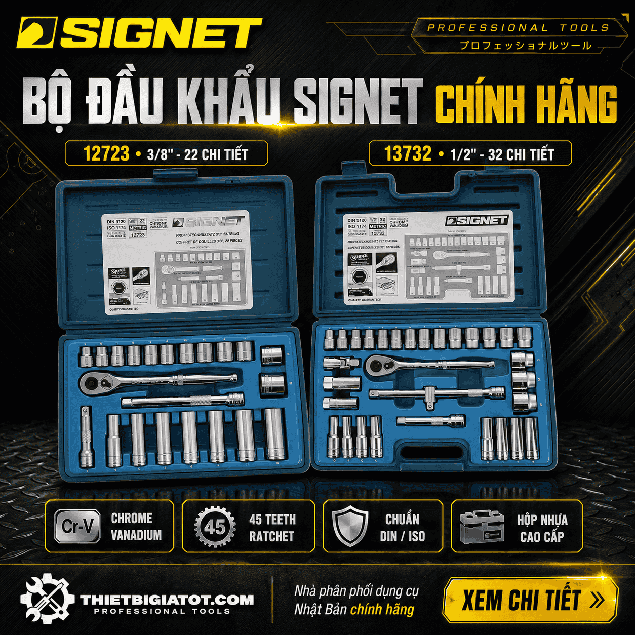 Signet – Bộ Đầu Khẩu 3/8