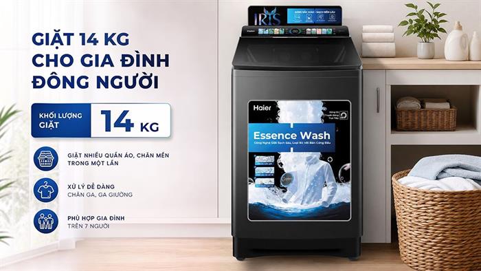 Máy giặt Haier Inverter 14 kg HWM140-B2698B