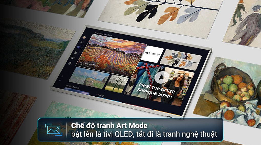 Smart Tivi Khung Tranh The Frame QLED Samsung AI 4K 65 inch QA65LS03D