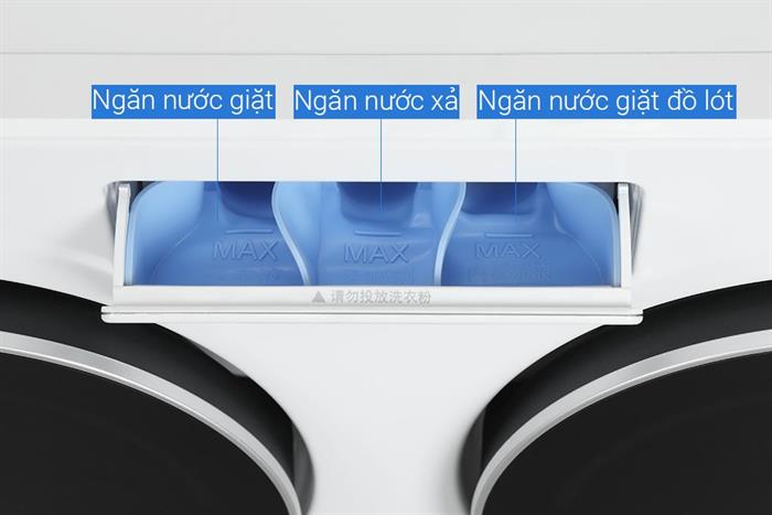 Máy giặt Haier 3 lồng MultiWash Inverter 14 kg (12 kg + 2x1 kg) HW140-BD14697WU1