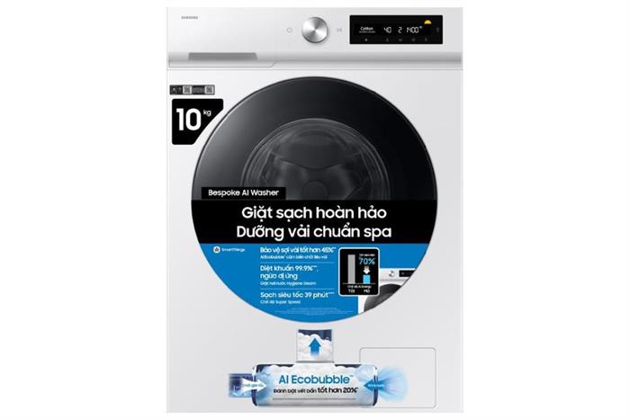 Máy giặt Samsung Bespoke AI EcoBubble Inverter 10 kg WW10DB7U34GWSV