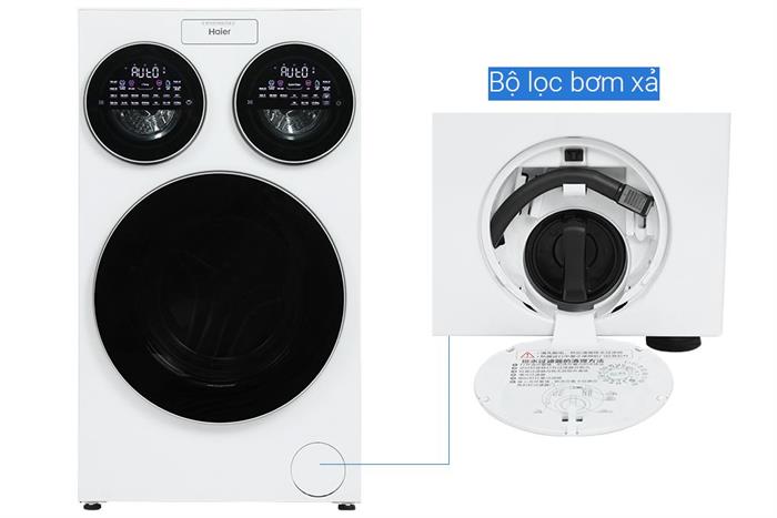 Máy giặt Haier 3 lồng MultiWash Inverter 14 kg (12 kg + 2x1 kg) HW140-BD14697WU1