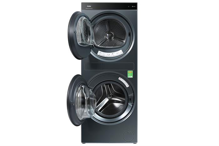 Máy giặt Tháp giặt sấy Haier Laundry Center Inverter giặt 14 kg - sấy 13 kg HWD140-BD14LCU1L(GN)