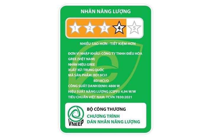 Máy lạnh Gree Inverter 2 HP BD18CI