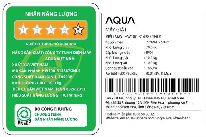 Máy giặt Haier Inverter 10 kg HW100-B14387GNU1