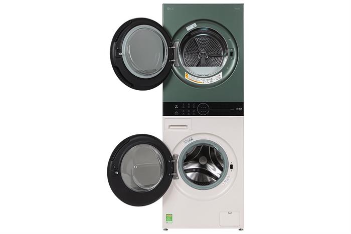Máy giặt Tháp giặt sấy LG WashTower Inverter giặt 14 kg - sấy 10 kg WT1410NHEG