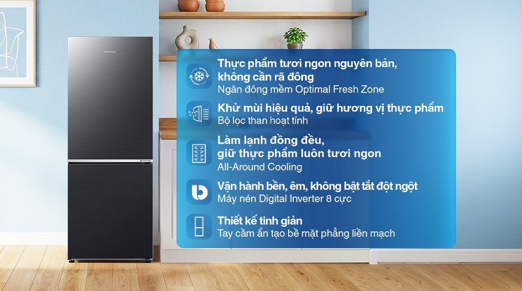 Tủ lạnh Samsung Inverter 280 lít RB27N4020B1/SV
