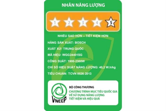 Máy giặt Bosch Inverter 9 kg WGG24401SG