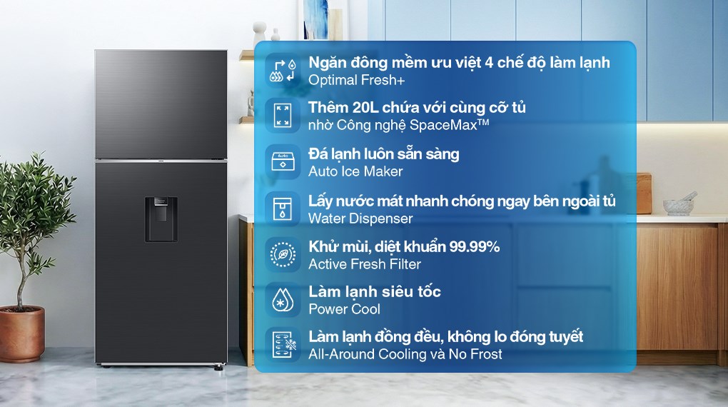 Tủ lạnh Samsung Inverter 382 lít RT38CG6584B1SV