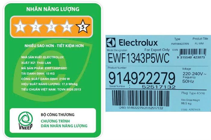 Máy giặt Electrolux UltimateCare 500 Inverter 13 kg EWF1343P5WC