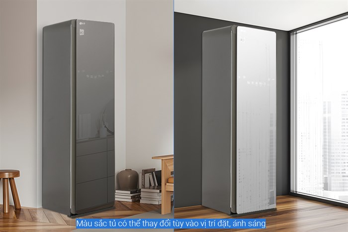 Máy giặt Tủ chăm sóc quần áo thông minh LG Styler Inverter 3 móc S3MFC