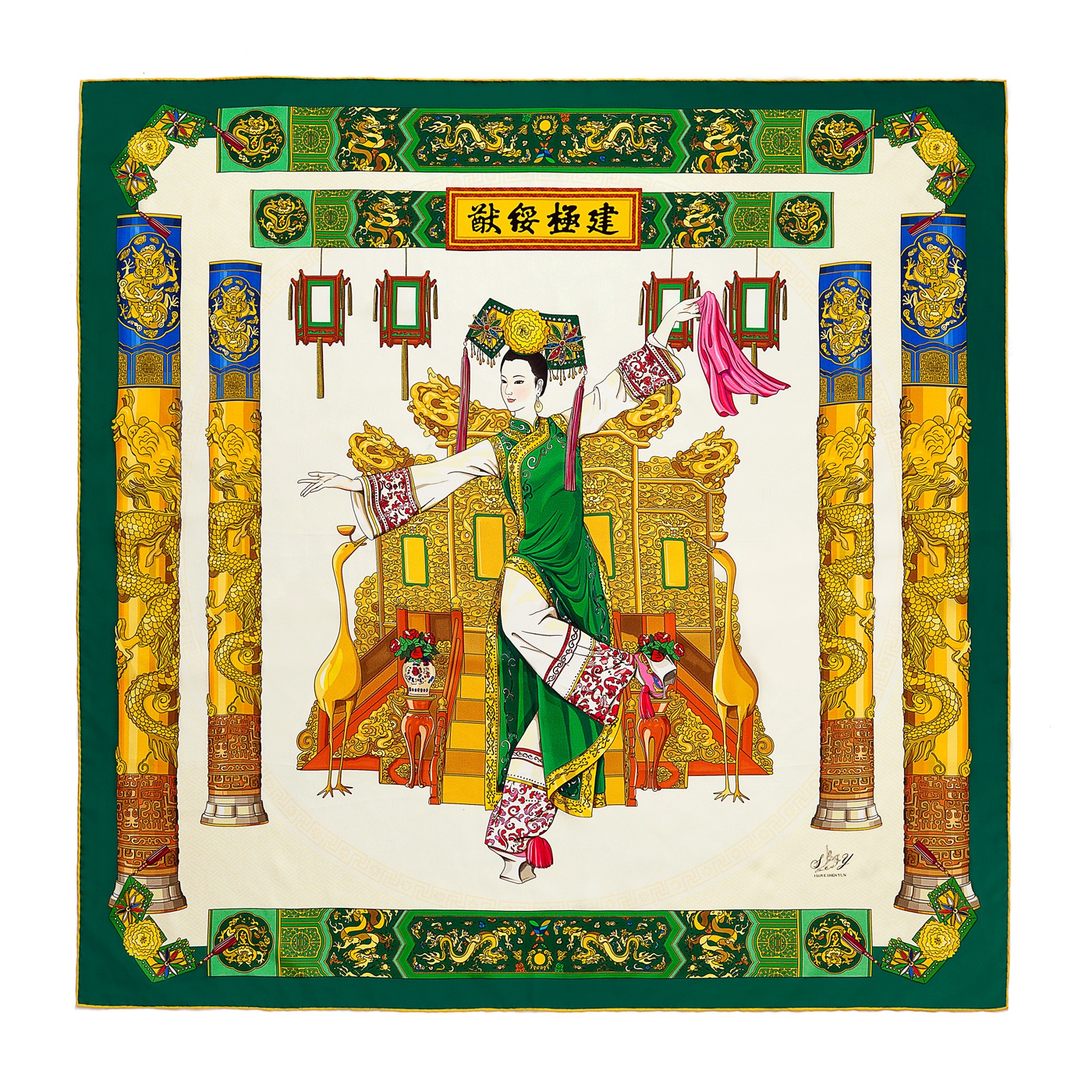 Khăn lụa Nét Tao Nhã Của Người Mãn Châu (Manchurian Elegance)