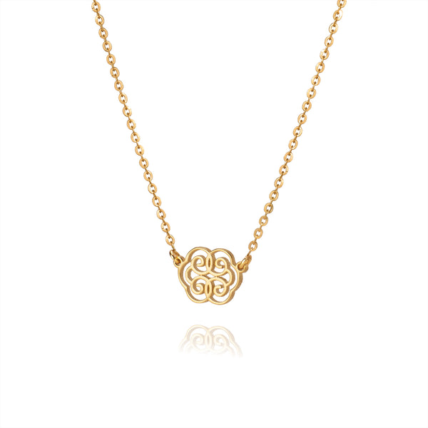 Dây chuyền Như Ý Phúc Lành - Vàng 14K (Ruyi Wondrous Blessings 14kt yellow gold)