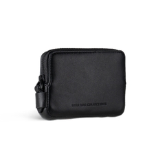 Ví da thắt lưng nam (Signature Men's Belt Wallet) - Ghi đen