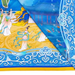 Khăn lụa Tôn Ngộ Không Xuống Long Cung (Monkey King and the Dragon Palace)