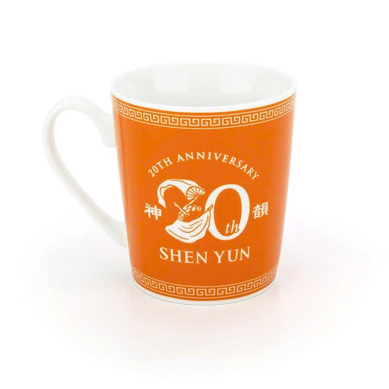 Cốc Sứ Màu Cam Kỷ Niệm 20 Năm Shen Yun