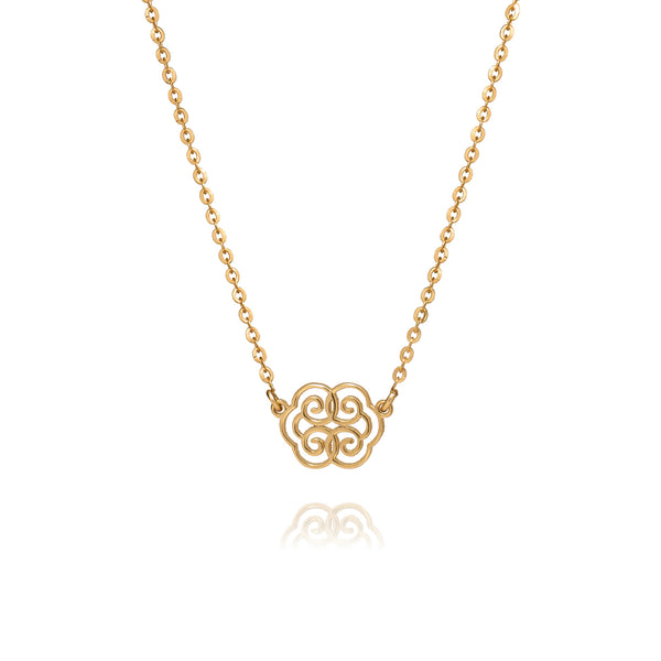 Dây chuyền Như Ý Phúc Lành - Vàng 14K (Ruyi Wondrous Blessings 14kt yellow gold)
