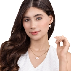 Khuyên tai - (Floral Fan Dangle)