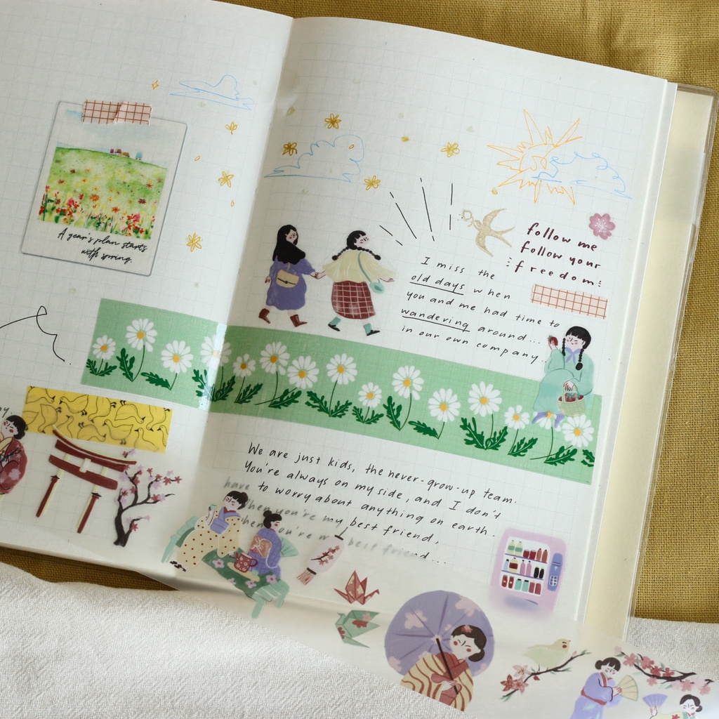 [Chiết lẻ] PET Tape Spring Fairies by teayou shop