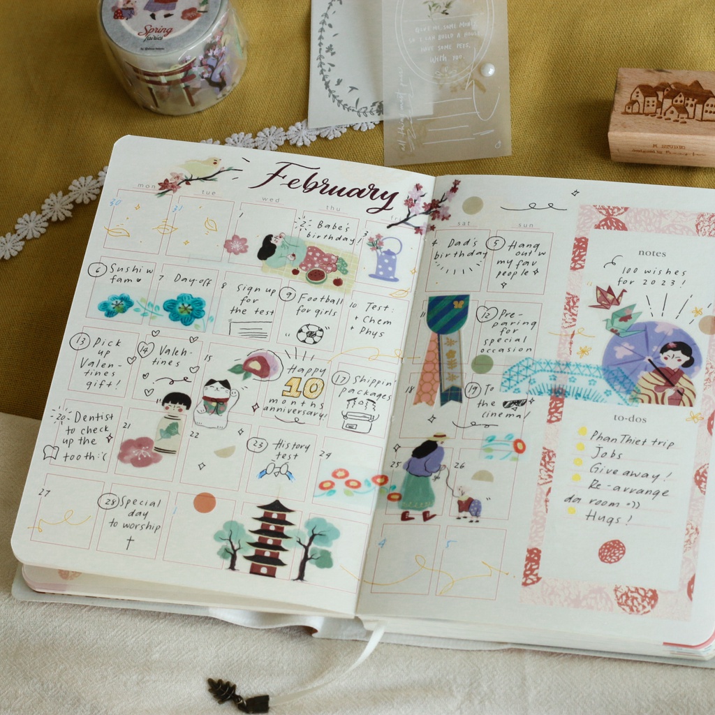 [Chiết lẻ] PET Tape Spring Fairies by teayou shop