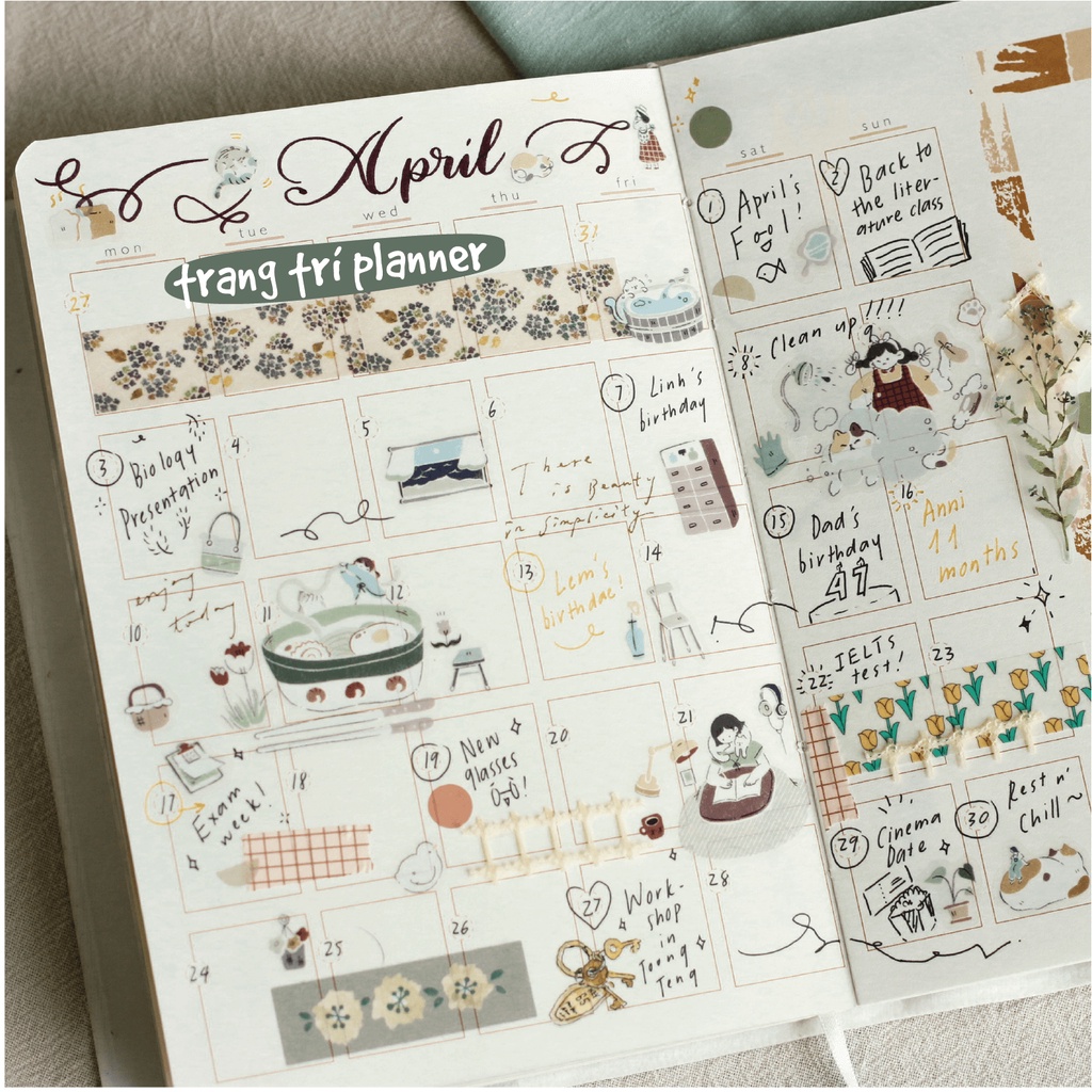 Stickers PET bế sẵn 'Uchi no Neko' by teayoushop