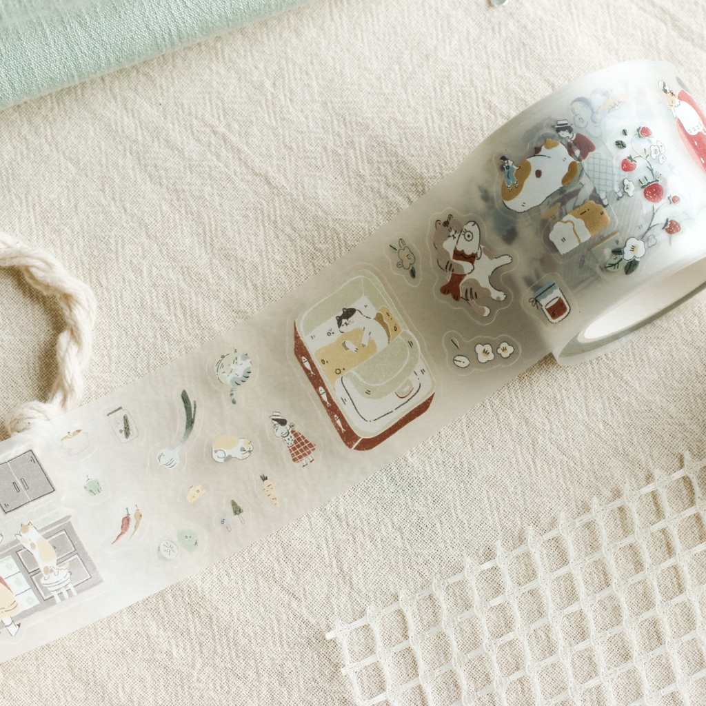 Stickers PET bế sẵn 'Uchi no Neko' by teayoushop