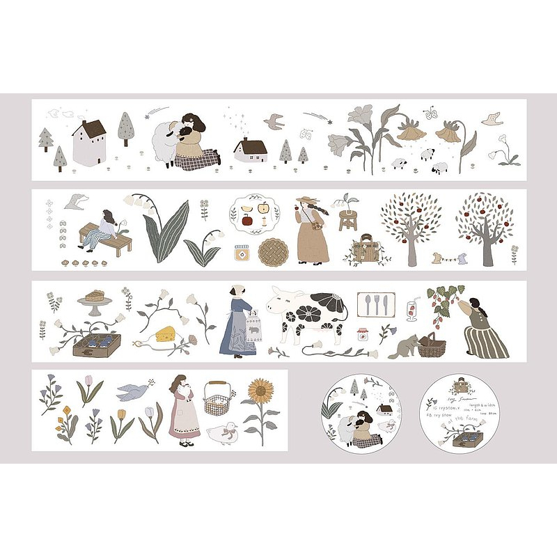 [Chiết lẻ] PET tape hãng Ivy Snow