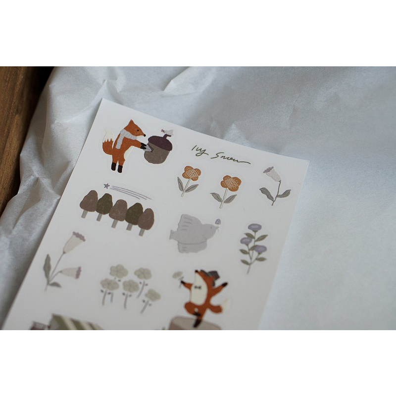 Rub on stickers Ivy Snow